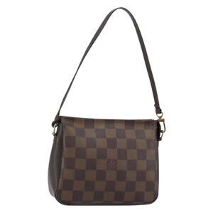 LOUIS VUITTON Damier Ebene Trousse Makeup Pouch N51982 LV Auth 146780